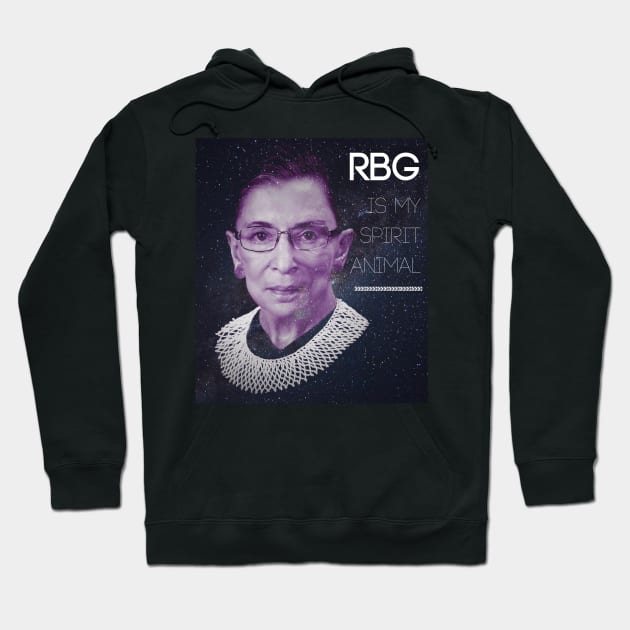 Ruth Bader Ginsburg is my Spirit Animal Hoodie by wanderingteez